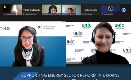 Antonina Prudko presented UNIC's experience during the OECD