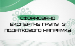 СФОРМОВАНО ЕКСПЕРТНУ ГРУПУ UNIC З ПОДАТКОВОГО НАПРЯМКУ!